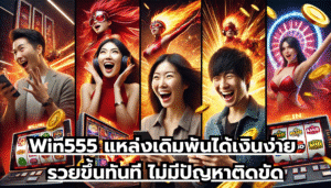 Win555 แหล่งเดิมพันได้เงินง่าย รวยขึ้นทันที ไม่มีปัญหาติดขัด