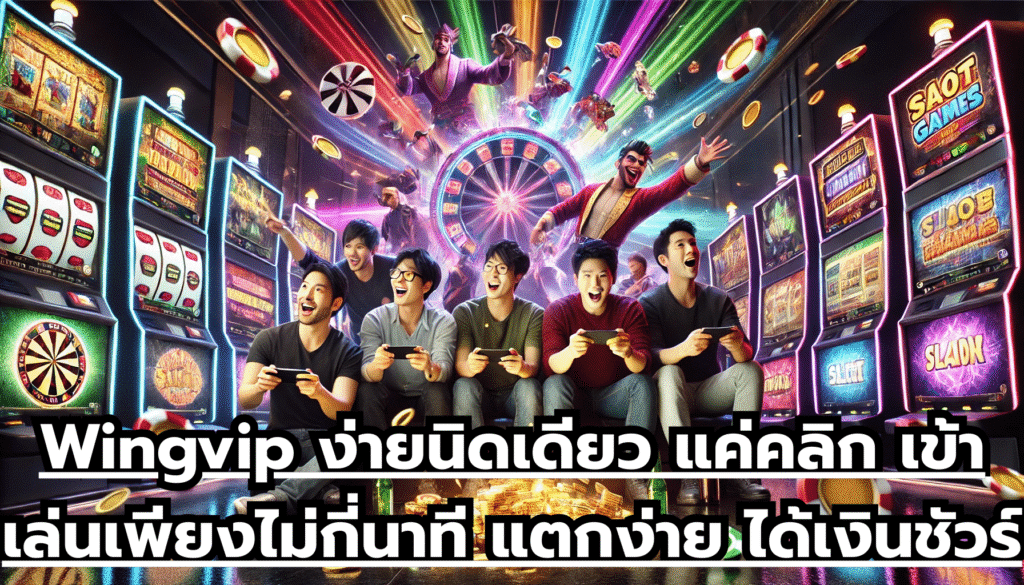 Wingvip ง่ายนิดเดียว แค่คลิก เข้าเล่นเพียงไม่กี่นาที แตกง่าย ได้เงินชัวร์